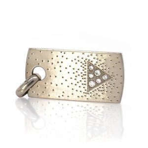 DeBeers Dogtag Diamond Pendant